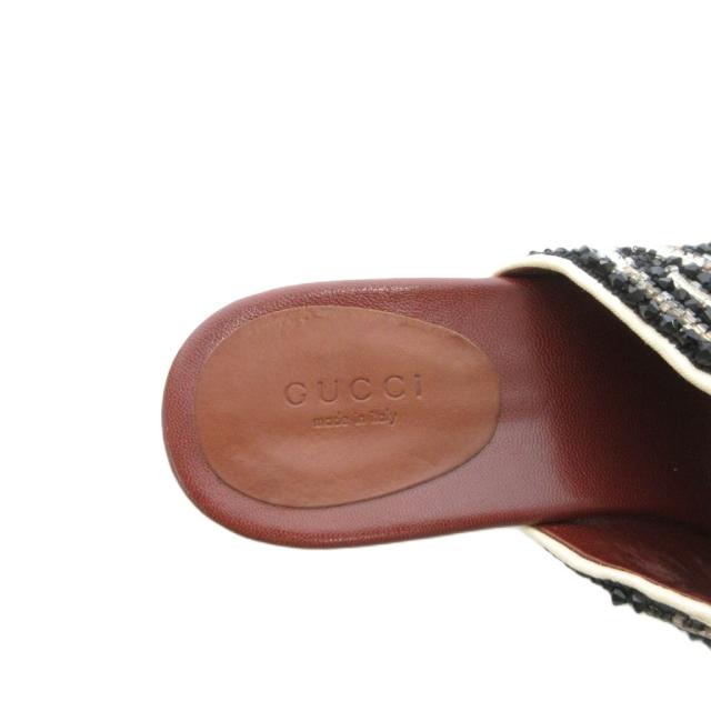 中古】グッチ GUCCI トングサンダル シューズ ビーサン レザー