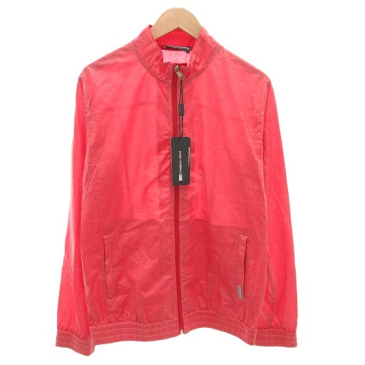【中古】未使用品 ドルチェ&ガッバーナ タグ付き ブルゾン スウィングトップ ジャケット オイル加工  50 赤