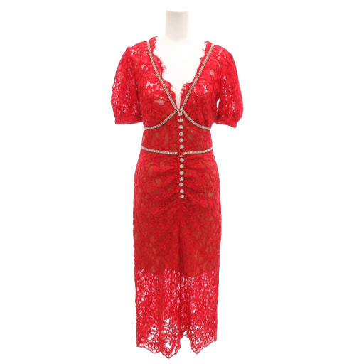 中古】セルフポートレイト self-portrait ワンピース ドレス 総レース