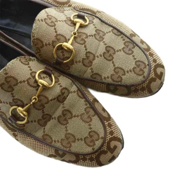 中古】グッチ GUCCI ヨルダーン ローファー ホースビット ジャンボGG