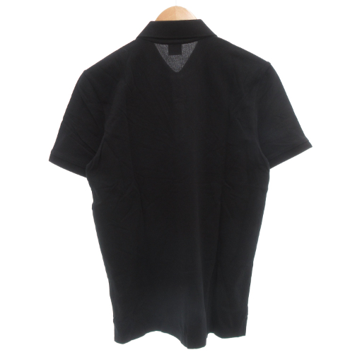 【中古】ヒューゴボス HUGO BOSS C-フィレンツェ C-FIRENZE ポロシャツ S 半袖 ロゴ刺繍 ワンポイント 黒 ブラック_1
