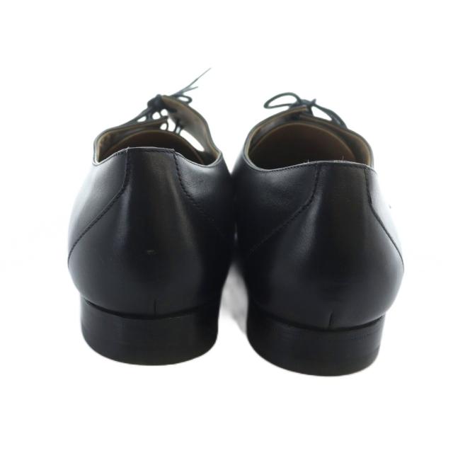 【中古】エルメス HERMES ビジネスシューズ ドレスシューズ 靴 ロゴ レザー 39.5 24.5cm 黒 ブラック ■GY01 /MQ