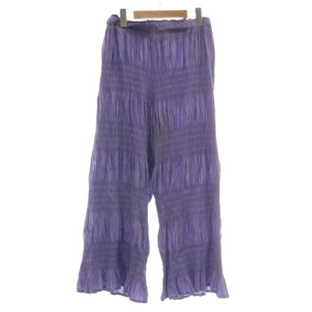 中古】me ISSEY MIYAKE SHRINK STRIPE TOP PANTS セットアップ シャツ