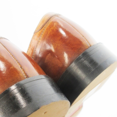 【中古】未使用品 アルフレッドバニスター alfredoBANNISTER レースアップモンキーシューズ ドレス 革 39 茶_3