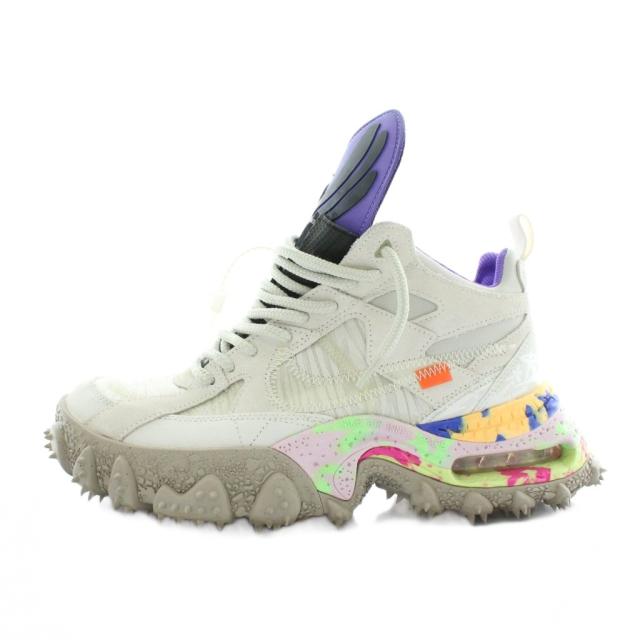 【中古】NIKE × Off-White Air Terra Forma Summit White and PSYCHIC PURPLE スニーカー US9 27cm 白 DQ1615-100