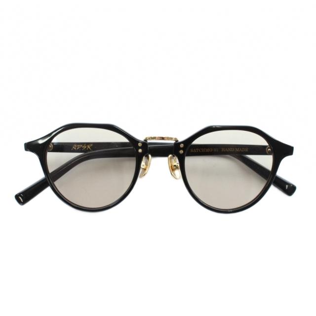 【中古】A.D.S.R. エーディーエスアール SATCHMO 01 眼鏡 サングラス セルフレーム カラーレンズ クラウンパント 黒