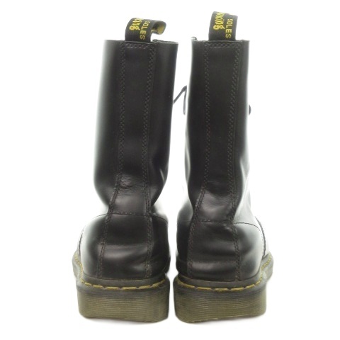 【中古】DR.MARTENS 10 ホール ブーツ STANDARD FIT ショートブーツ レザー 9 27.5cm 黒 ブラック レースアップ