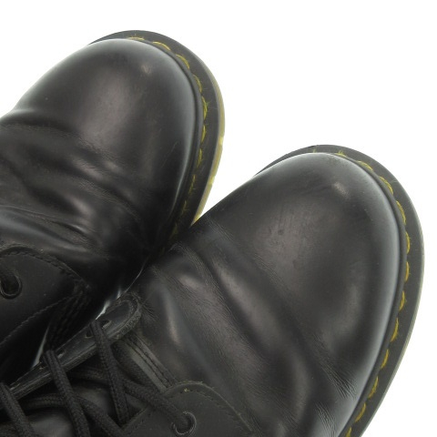 【中古】DR.MARTENS 10 ホール ブーツ STANDARD FIT ショートブーツ レザー 9 27.5cm 黒 ブラック レースアップ
