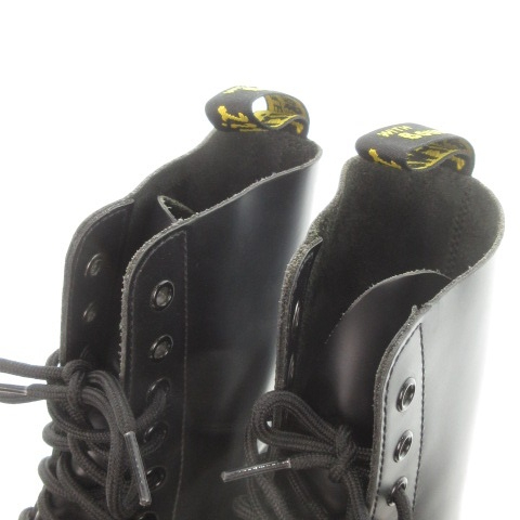 【中古】DR.MARTENS 10 ホール ブーツ STANDARD FIT ショートブーツ レザー 9 27.5cm 黒 ブラック レースアップ