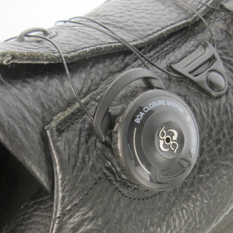 【中古】スペクタスシュー SPECTUS SHOES CO. GROCKER レザーシューズ 厚底 ボアシステム 25.5cm 黒