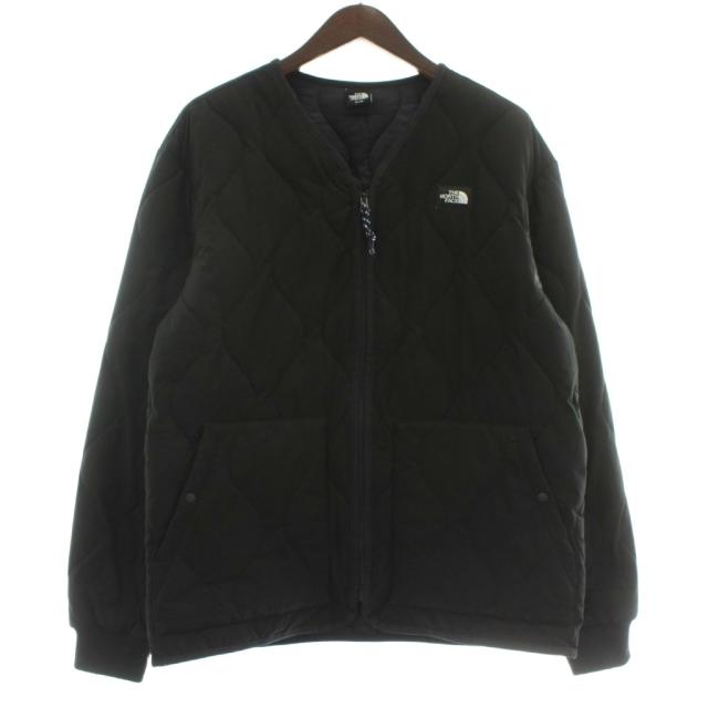 【中古】THE NORTH FACE BROONEY EX HEATLINE CARDIGAN 中綿ジャケット ブルゾン キルティング ロゴ 95 M 黒 NJ3NP59A