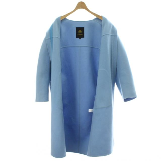 中古】ドゥロワー Drawer D WT W/CA REVER リバーノーカラーコート  