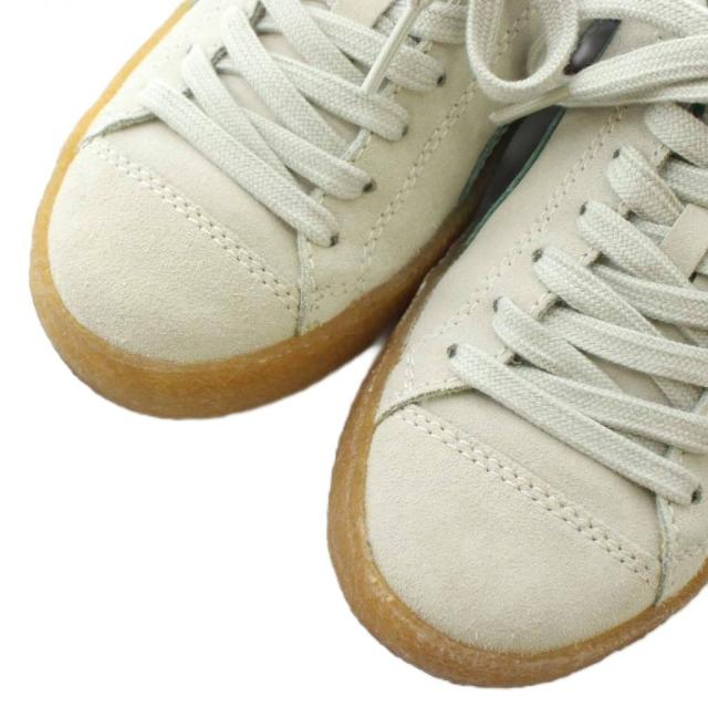 【中古】プーマ PUMA × Ami Paris Suede Crepe Pristine スニーカー ローカット US5.5 23.5cm ベージュ 緑 384146-01