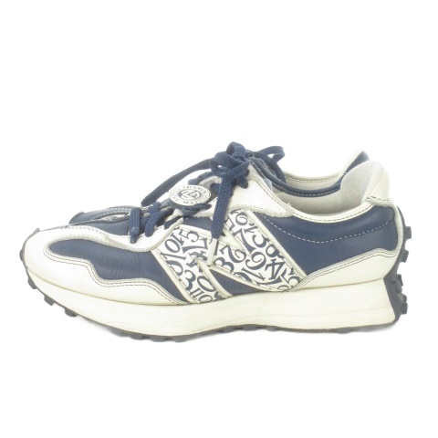 【中古】ニューバランス NEW BALANCE × フランクミュラー FRANCK MULLER 327 NAVY スニーカー ローカット 27cm 紺