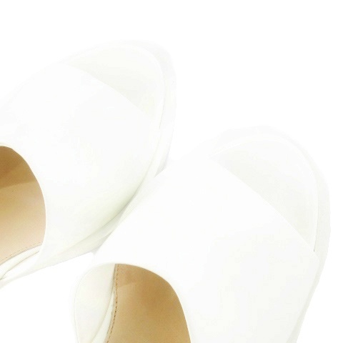 【中古】未当てはめる品 ボッテガヴェネタ CHA CHA SANDAL サンダル ミュール 真っただ中踵 なめし革 革 36 23糎 白