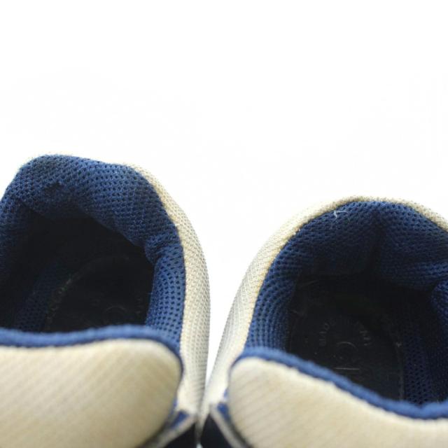 【中古】シャネル CHANEL スニーカー スエード レザー ローカット ココマーク 37 23.5cm 紺 ネイビー 黒 ブラック