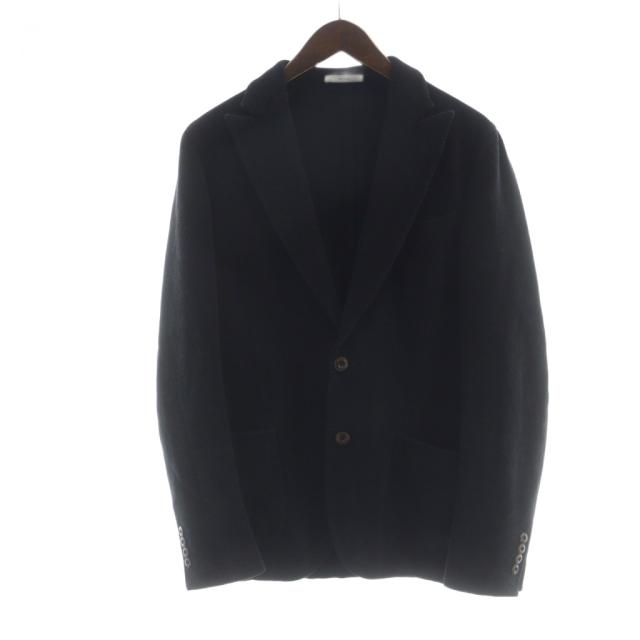 【中古】ボリオリ BOGLIOLI BOWER BDP423-J6302G バウワー テーラード ジャケット シングル 総裏地 46 黒 ブラック