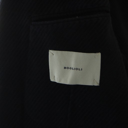【中古】ボリオリ BOGLIOLI BOWER BDP423-J6302G バウワー テーラード ジャケット シングル 総裏地 46 黒 ブラック_5