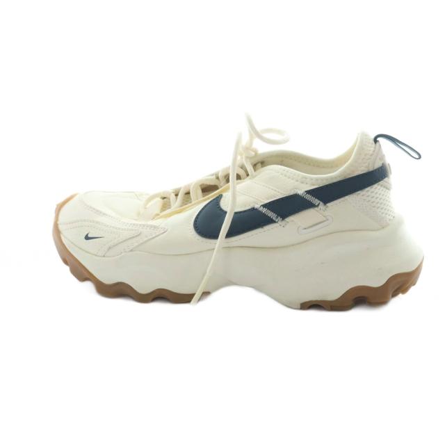 【中古】ナイキ NIKE TC7900 ローカットスニーカー シューズ 靴 レザー ロゴ DD9682-103 ペールアイボリー 23.5cm