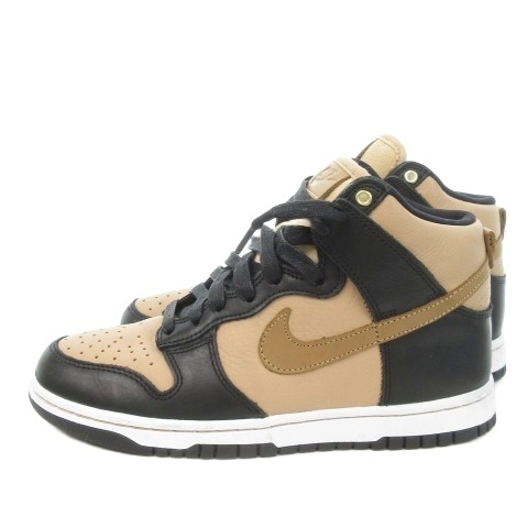 【中古】ナイキ NIKE Dunk High LXX ハイカットスニーカー レザー 23.5cm 茶 ブラウン レースアップ ロゴ