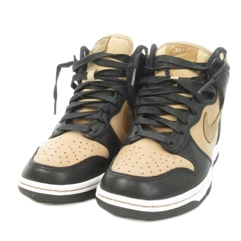 【中古】ナイキ NIKE Dunk High LXX ハイカットスニーカー レザー 23.5cm 茶 ブラウン レースアップ ロゴ