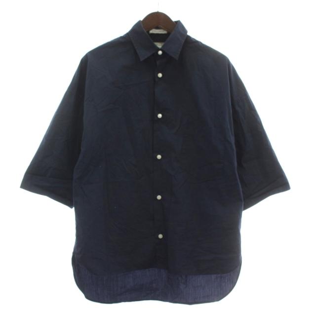 【中古】マディソンブルー MADISONBLUE J.BRADLEY SHIRT シャツ ハーフスリーブ オーバーサイズ 01 S 紺 MB171-5718