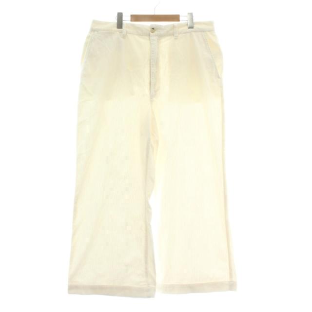 【中古】Polo by Ralph Lauren ワイドパンツ コーデュロイ ジップフライ 大きいサイズ 16 白