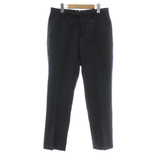 【中古】INCOTEX × BEAMS F SUPER 100’s SLIM FIT パンツ スラックス 羊毛 ウール テーパード 46 S 紺 1645R