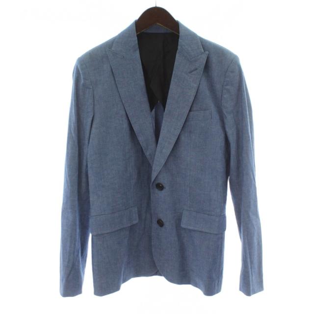 【中古】エーケーエム AKM 18SS 2B-JKT テーラードジャケット スーツ デニム M 青 ブルー CNU095 /PP ■GY03 メンズ