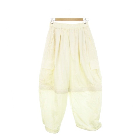 【中古】MAISON SPECIAL 24SS Hyper Waterproof Taffeta Prime-Wide カーゴパンツ 0 ベージュ ワイド 防水