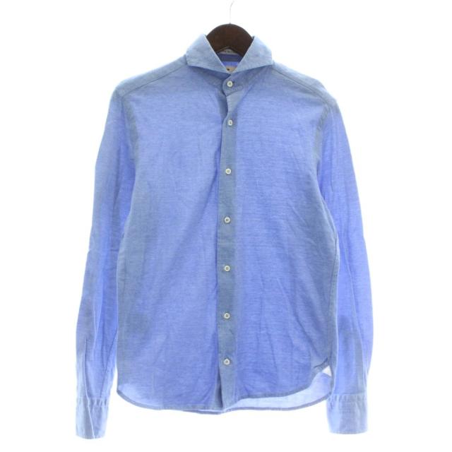 【中古】ギローバー GUY ROVER シャツ ドレスシャツ 長袖 XS 青 ブルー /XZ ■GY03 メンズ