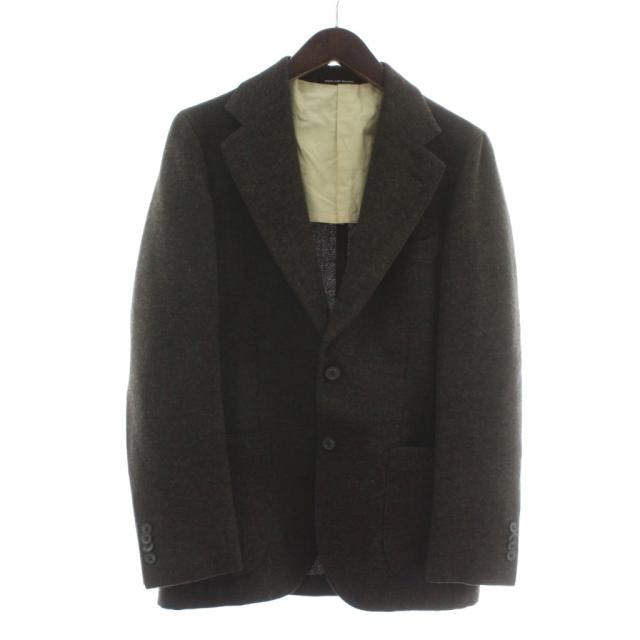 【中古】ユナイテッドアローズ green label relaxing Bliss社 テーラードジャケット ウール シングル 背抜き 44 茶色