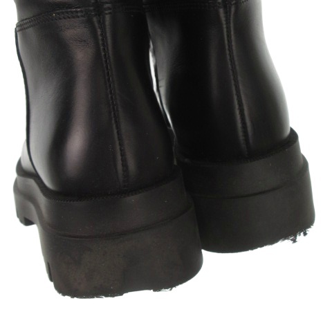 【中古】ペリーコ PELLICO SUNNY VENUS ロングブーツ レザー タンクソール 37 23.5cm 黒 ブラック /AH5 ■GY44