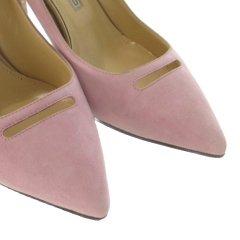 【中古】ペリーコ PELLICO ANDREA パンプス ハイヒール ポインテッドトゥ スエード 36.5 23.5cm ピンク /CK24