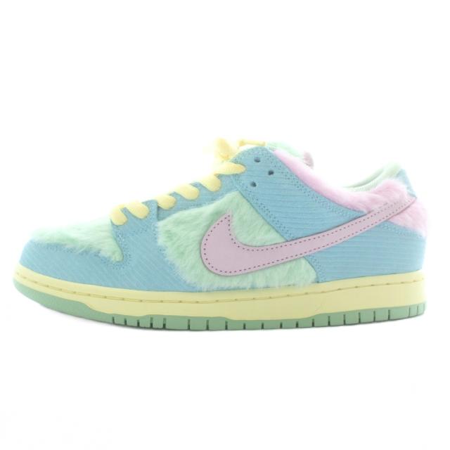 【中古】未使用品 NIKE SB × VERDY Dunk Low Pro QS Visty/Blue Gaze and Enamel Green スニーカー 26?p FN6040-400