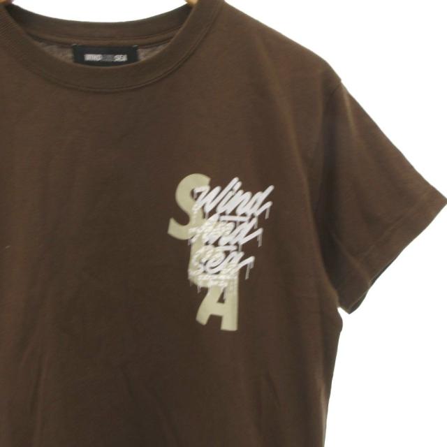 【中古】WIND AND SEA × IT'S A LIVING Mural T Shirt Tシャツ カットソー プリント M ブラウン /FF ■GY19 メンズ_3