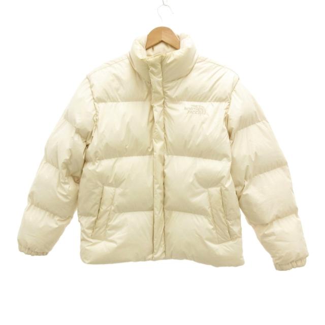 【中古】ザノースフェイス ホワイトレーベル THE NORTH FACE WHITE LABEL 中綿ジャケット ブルゾン S 90 ロゴ刺繍
