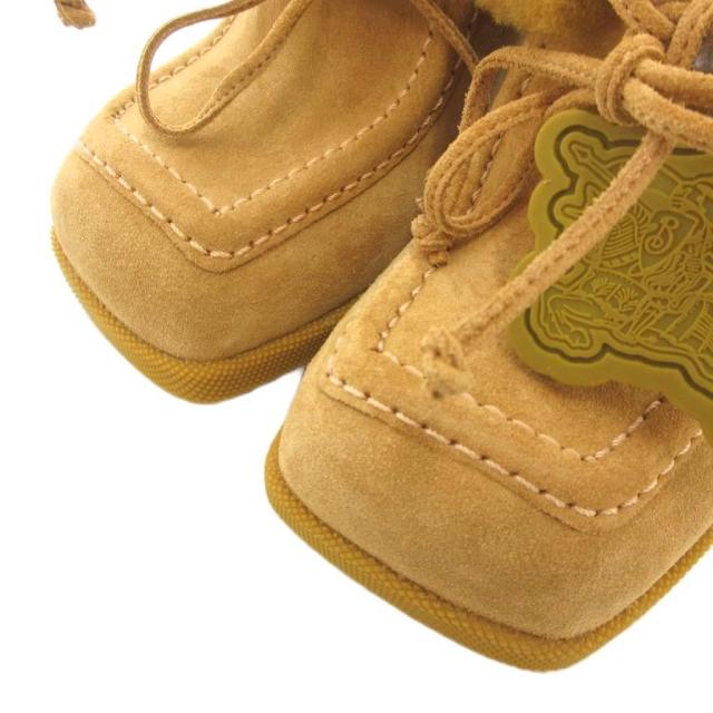 【中古】バーバリー BURBERRY 美品 Highland スエードミュール パンプス 37 裏ボア スクエアトゥ ベージュ /AE_4