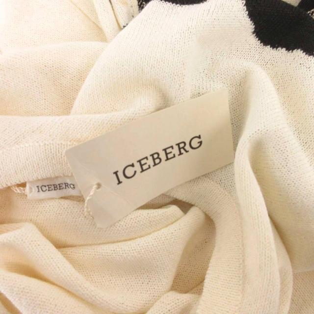 【中古】アイスバーグ ICEBERG ヴィンテージ チュニック ニット セーター スヌーピー柄 長袖 44 白 ホワイト_4
