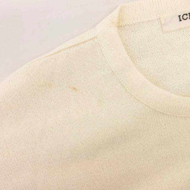 【中古】アイスバーグ ICEBERG ヴィンテージ チュニック ニット セーター スヌーピー柄 長袖 44 白 ホワイト_5