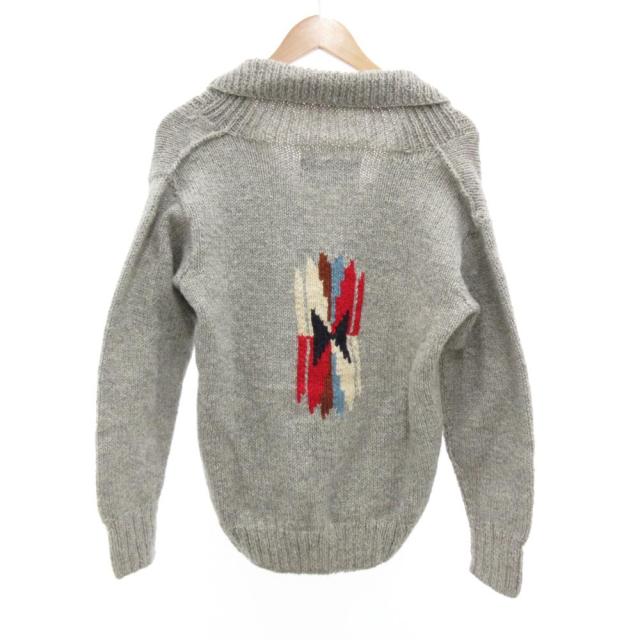 【中古】カナディアン セーター CANADIAN SWEATER カーディガン ショールカラー チマヨ柄 ネイティブ柄 ウール