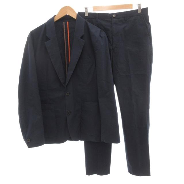 【中古】ピーエスポールスミス PS Paul Smith 24SS スーツ セットアップ ジャケット パンツ L-XL 紺 ネイビー