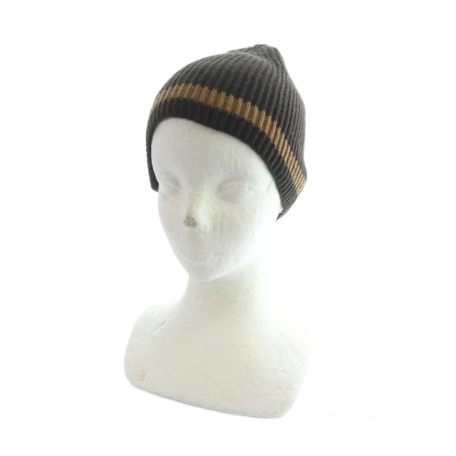 中古】グッチ GUCCI ビーニー ニット帽 ニットキャップ ロゴ バイ