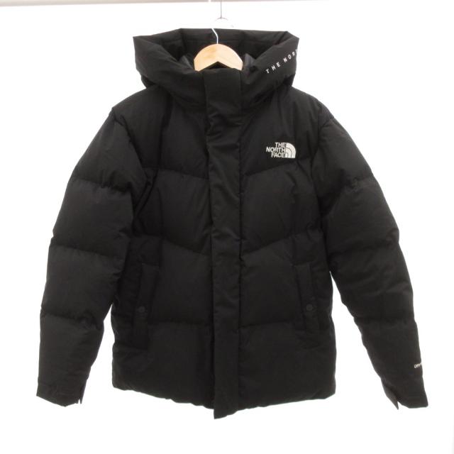 【中古】ザノースフェイス ホワイトレーベル ダウンジャケット ブルゾン ジップアップ L 黒 ブラック NJ1DN52J /JS