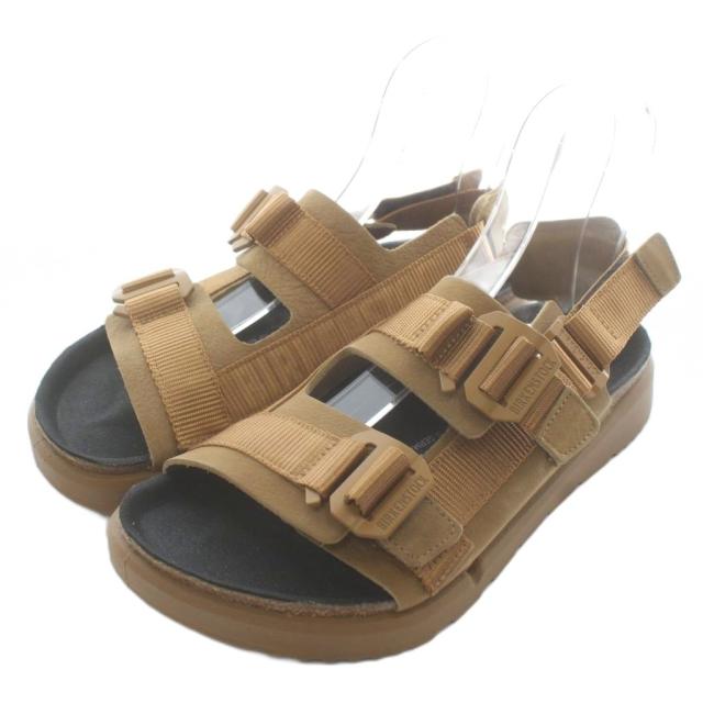 【中古】未使用品 BIRKENSTOCK Shinjuku サンダル スポーツサンダル スエード ストラップ 41 26.5cm 茶色