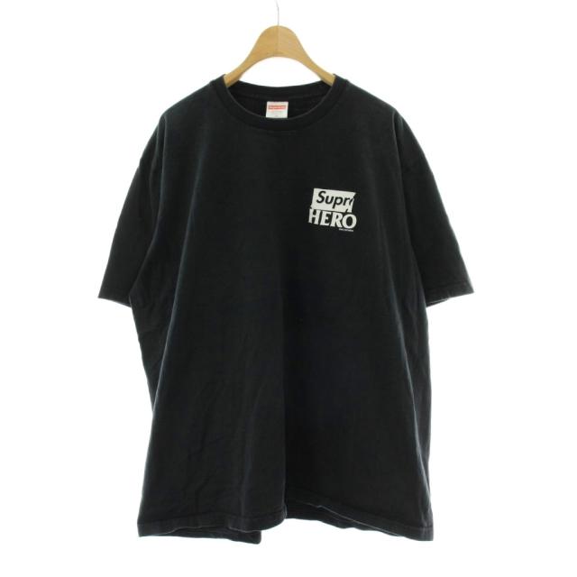 【中古】シュプリーム SUPREME アンタイヒーロー ANTIHERO 22SS Dog Tee Tシャツ コラボ XL 黒 ブラック 半袖_1