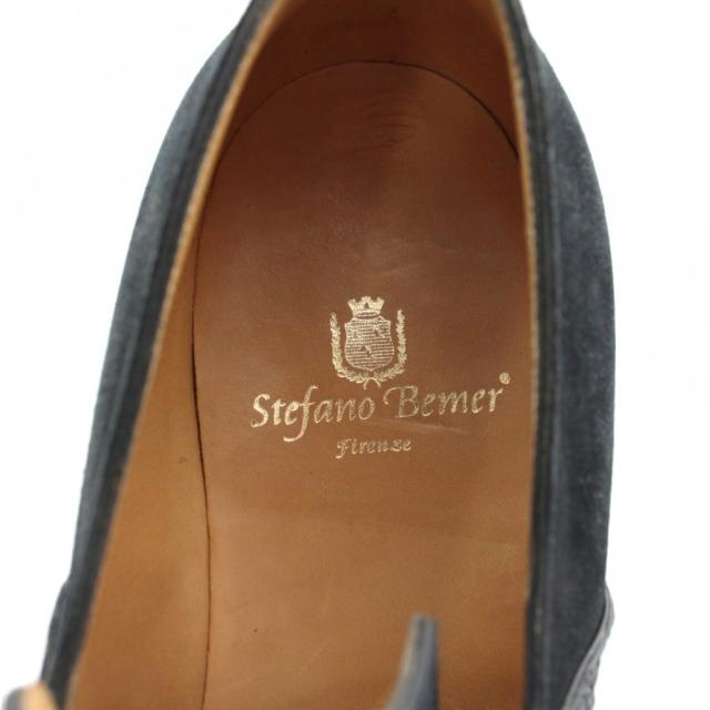【中古】Stefano Bemer JOSEPH 2 ビジネスシューズ ドレス スエード シングルモンク 43.5 27.5cm 黒_6