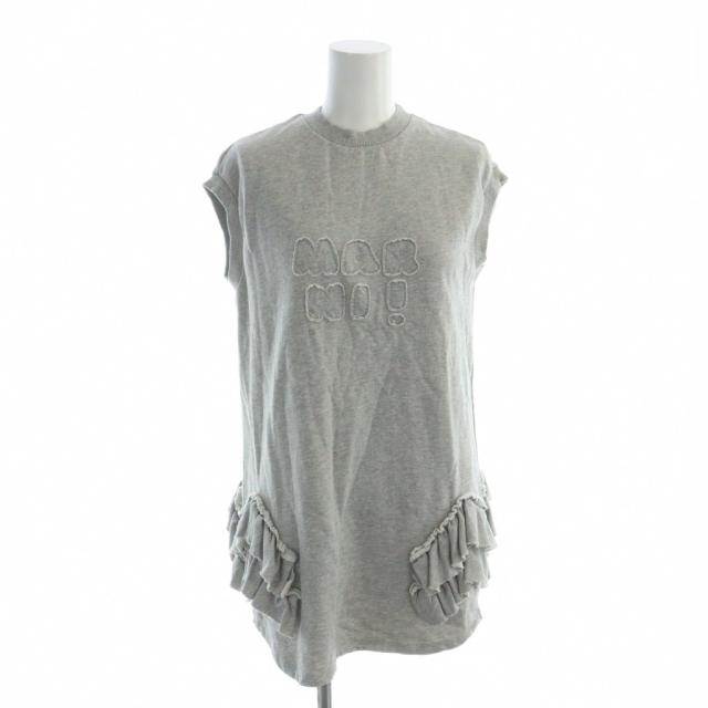 【中古】マルニ MARNI M01020 24SS ワンピース スウェット ノースリーブ フリル 10 グレー ■GY44 /MQ キッズ