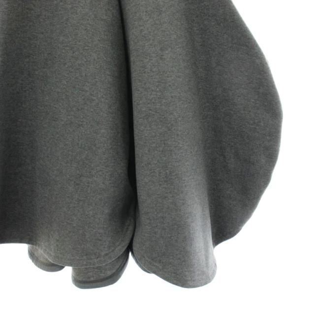 【中古】ナゴンスタンス nagonstans 23AW ダンボール ラウンドスカート rounded skirt S グレー 無地 ラウンドヘム_5