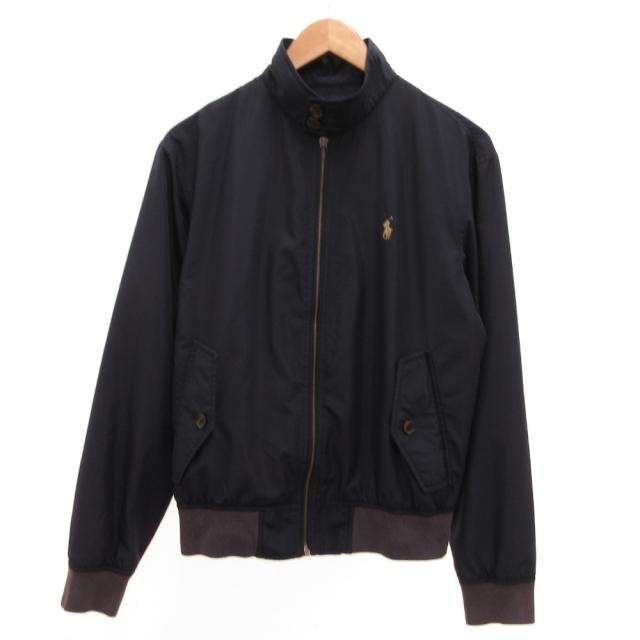 【中古】ポロ ラルフローレン POLO RALPH LAUREN スイングトップ ジャケット ブルゾン ナイロン XS 紺 ネイビー